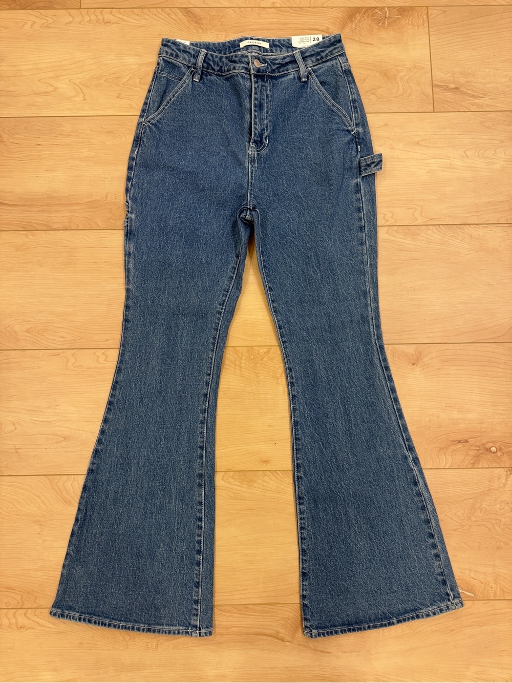 PacSun High Rise Carpenter Flare Jeans Bell Bottom Wide Leg NWT 28